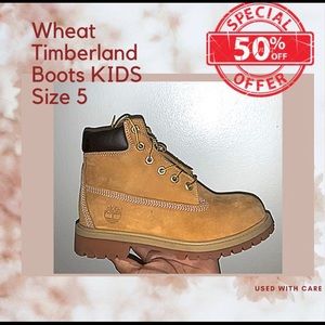 WHEAT TIMBERLAND BOOTS KIDS